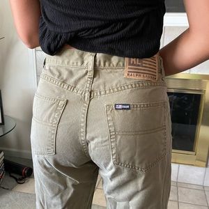 Ralph Lauren high rise green pants